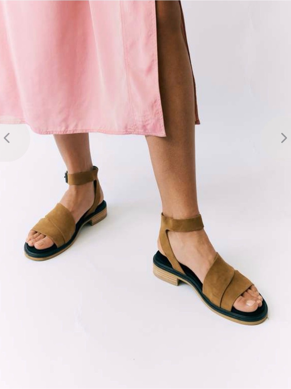 rag & bone Slayton Sandal- Tan Suede Ankle-Strap, retail $350